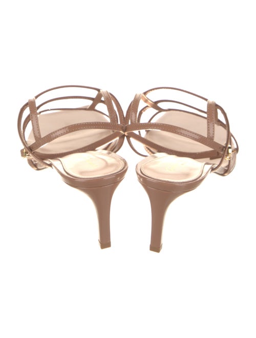 Gianvito Rossi Patent Leather Leather Trim Embellishment Gladiator Sandals