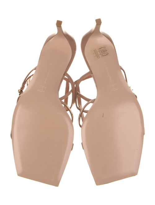 Gianvito Rossi Patent Leather Leather Trim Embellishment Gladiator Sandals