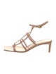 Gianvito Rossi Patent Leather Leather Trim Embellishment Gladiator Sandals