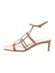 Gianvito Rossi Patent Leather Leather Trim Embellishment Gladiator Sandals