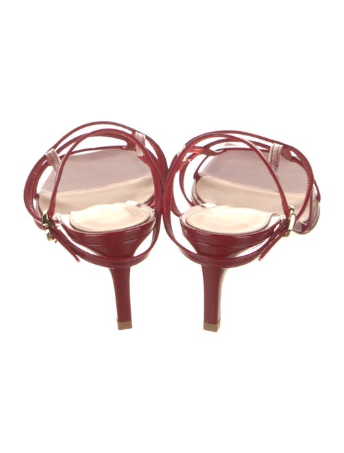 Gianvito Rossi Patent Leather Leather Trim Embellishment Sandals