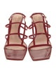 Gianvito Rossi Patent Leather Leather Trim Embellishment Gladiator Sandals