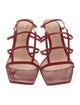 Gianvito Rossi Patent Leather Leather Trim Embellishment Gladiator Sandals