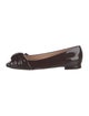 Gianvito Rossi Patent Leather Leather Trim Embellishment Flats