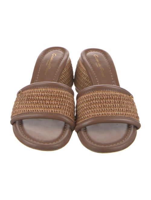 Gianvito Rossi Raffia Slides