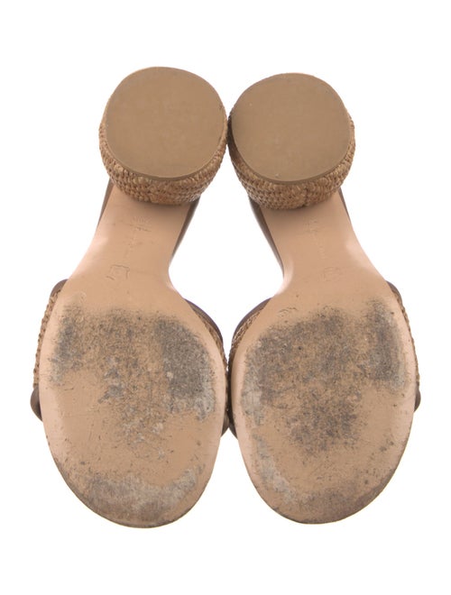 Gianvito Rossi Raffia Slides