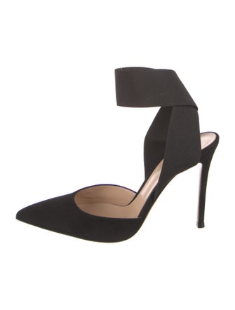 Gianvito Rossi Suede D'Orsay Pumps