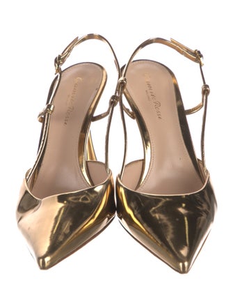 Gianvito Rossi Patent Leather Slingback Pumps