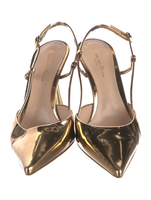 Gianvito Rossi Patent Leather Slingback Pumps