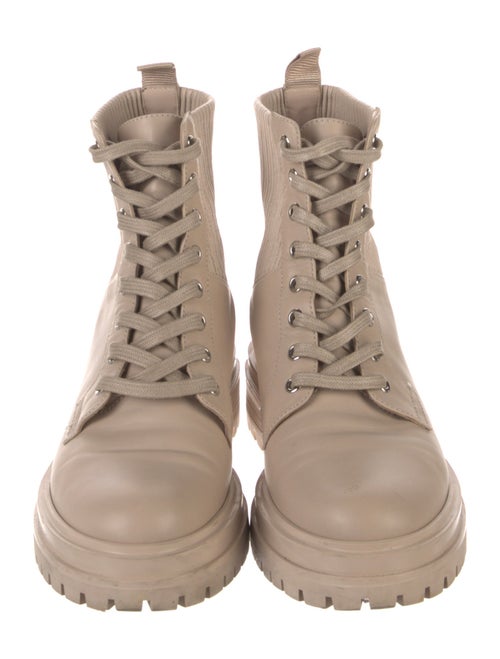 Gianvito Rossi Leather Combat Boots