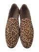 Gianvito Rossi Ponyhair Animal Print Dress Loafers
