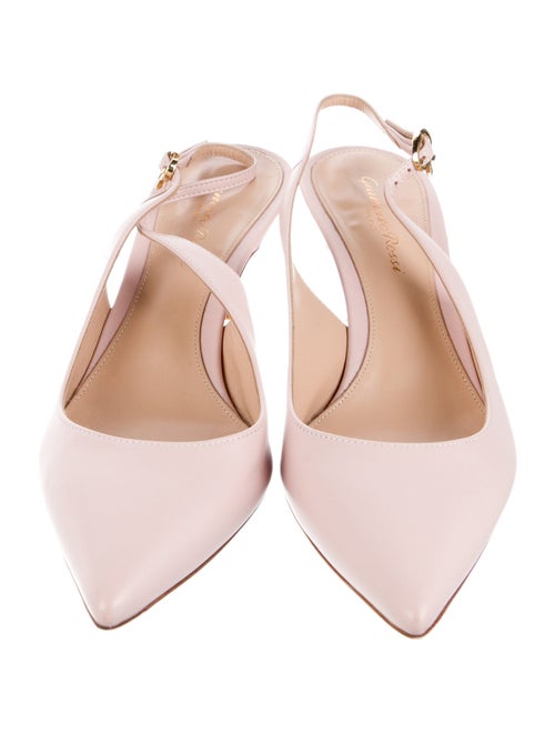 Gianvito Rossi Leather Slingback Pumps