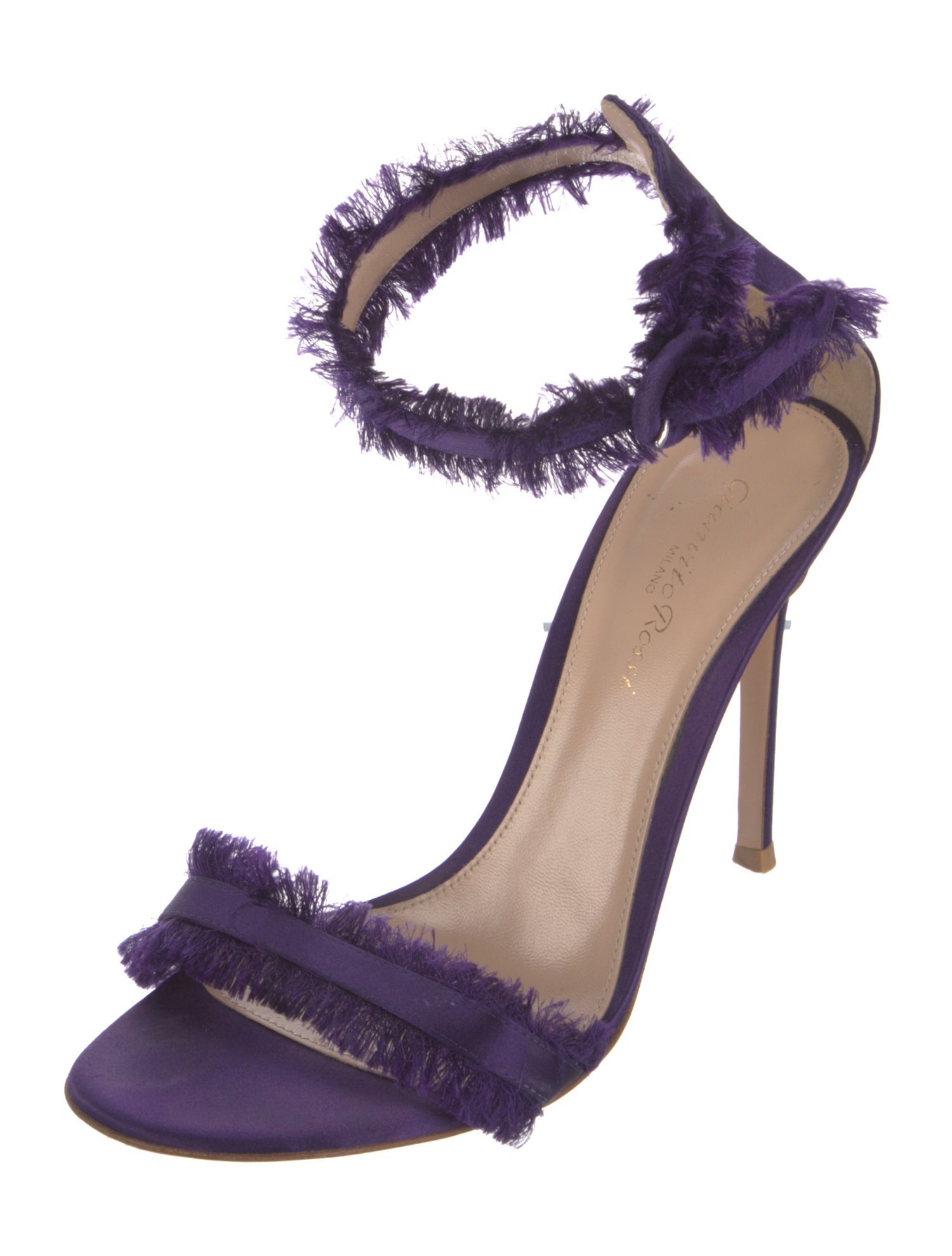 Gianvito Rossi Satin Sandals