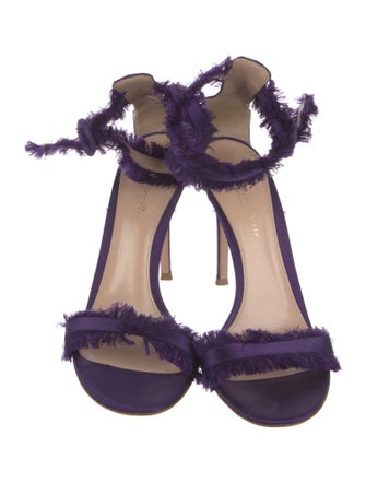 Gianvito Rossi Satin Sandals