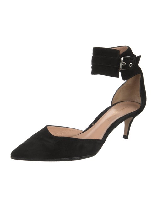 Gianvito Rossi Suede D'Orsay Pumps