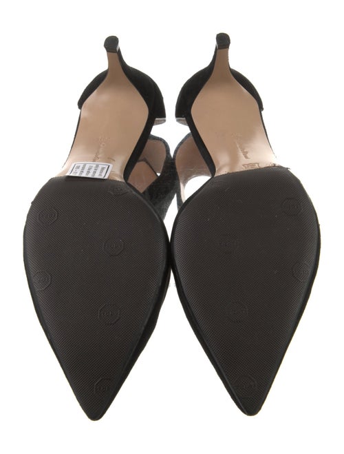 Gianvito Rossi Suede D'Orsay Pumps