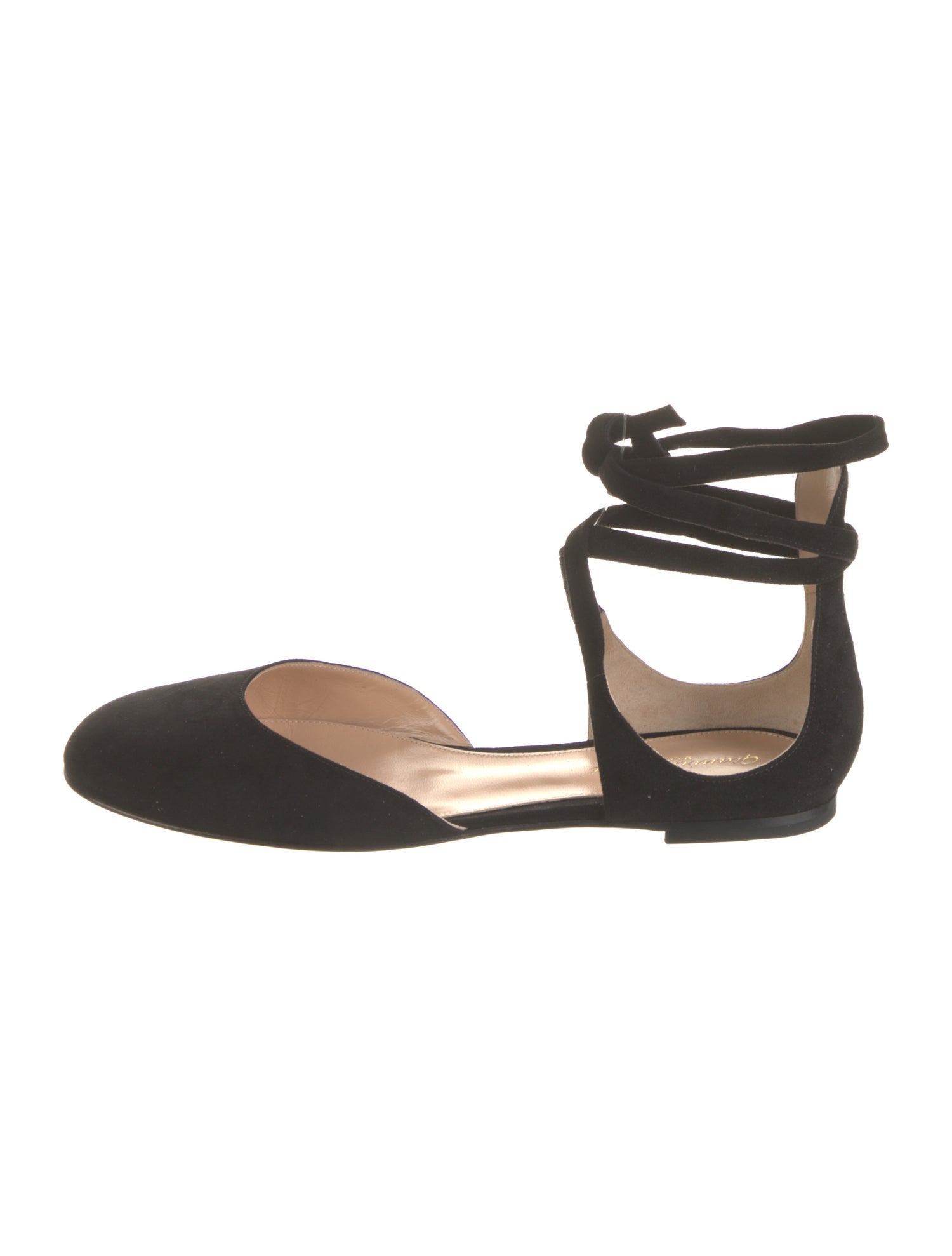 Gianvito Rossi Suede Flats