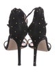 Gianvito Rossi Suede Studded Accents Sandals