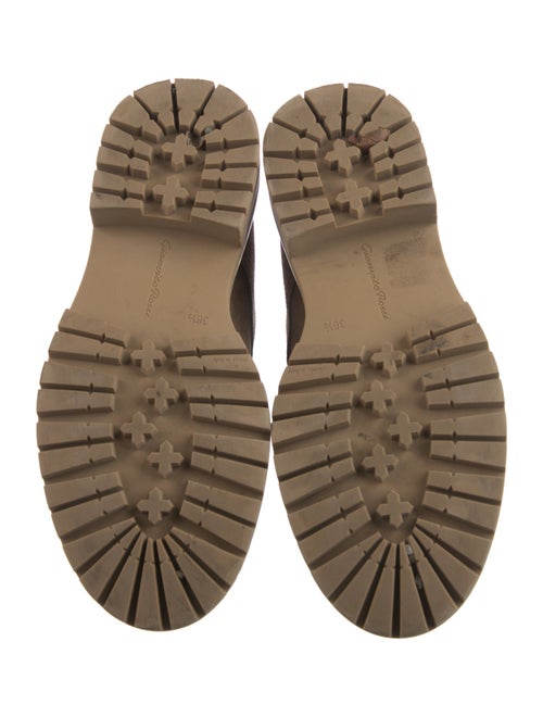 Gianvito Rossi Suede Combat Boots