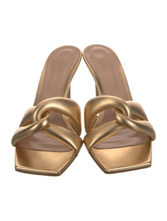 Gianvito Rossi Leather Slides