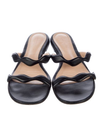 Gianvito Rossi Leather Slides