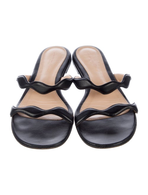 Gianvito Rossi Leather Slides