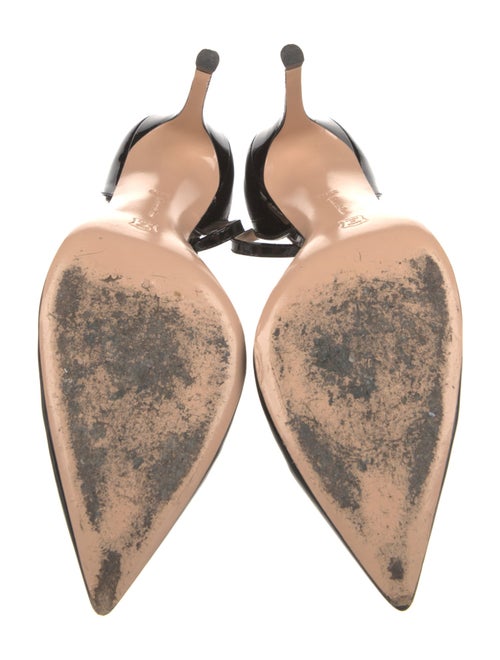 Gianvito Rossi Patent Leather T-Strap Pumps