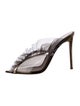 Gianvito Rossi PVC Ruffle Embellishment Slides