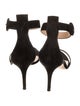 Gianvito Rossi Suede T-Strap Sandals