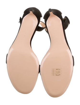 Gianvito Rossi Suede T-Strap Sandals