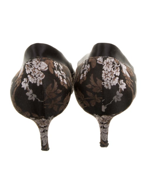 Gianvito Rossi Canvas Floral Print Pumps