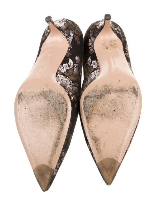 Gianvito Rossi Canvas Floral Print Pumps