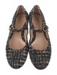 Gianvito Rossi Tweed Tweed Pattern Mary Jane Flats