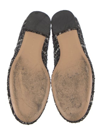 Gianvito Rossi Tweed Tweed Pattern Mary Jane Flats