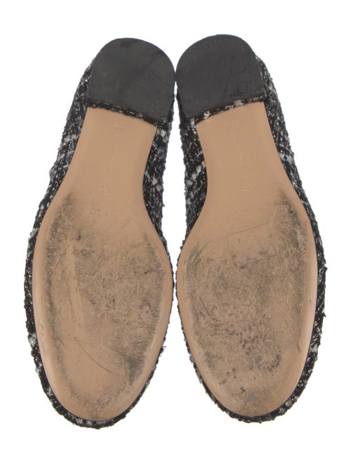 Gianvito Rossi Tweed Tweed Pattern Mary Jane Flats
