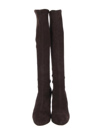 Gianvito Rossi Suede Sock Boots