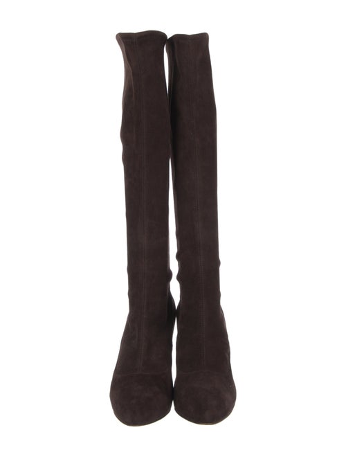 Gianvito Rossi Suede Sock Boots