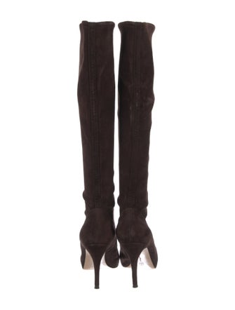 Gianvito Rossi Suede Sock Boots