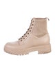 Gianvito Rossi Leather Combat Boots