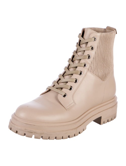 Gianvito Rossi Leather Combat Boots