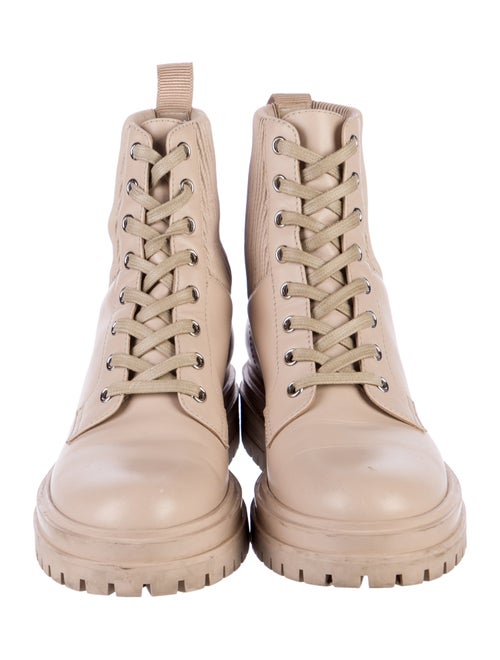 Gianvito Rossi Leather Combat Boots