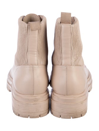 Gianvito Rossi Leather Combat Boots