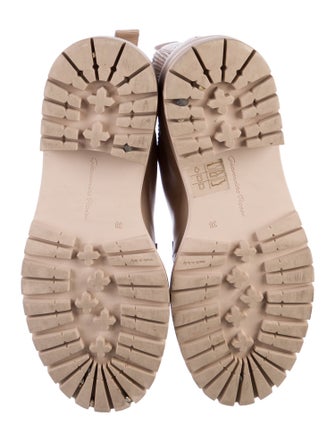 Gianvito Rossi Leather Combat Boots