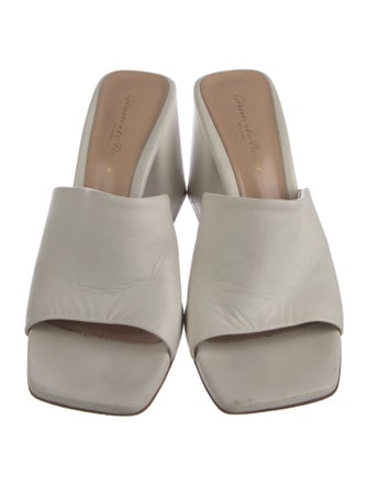 Gianvito Rossi Leather Slides