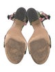 Gianvito Rossi Satin Floral Print Sandals