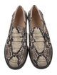Gianvito Rossi Leather Animal Print Loafers