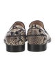 Gianvito Rossi Leather Animal Print Loafers