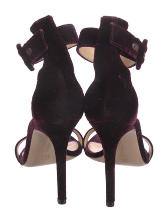 Gianvito Rossi Velvet Sandals