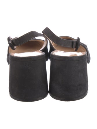 Gianvito Rossi Suede Slingback Pumps