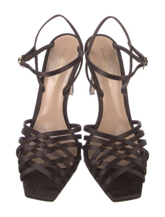 Gianvito Rossi Satin Sandals